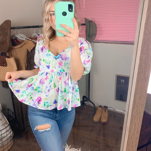 Urban Outiftters floral blouse